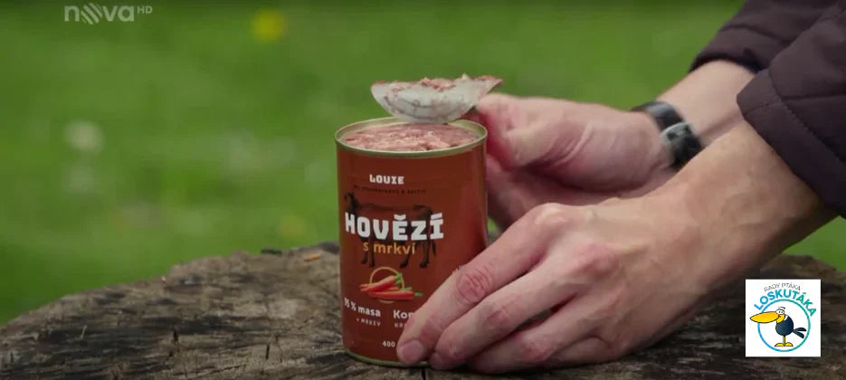 Louie navštívil útulok v Mělníku. A s prázdnou packou určite neprišiel