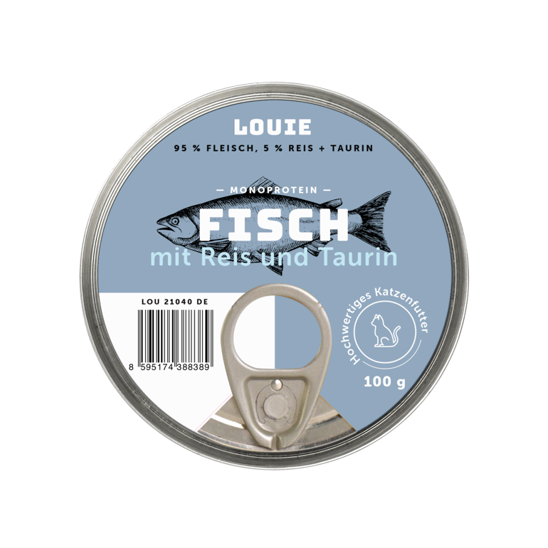 Fisch mit Reis und Taurin 100g