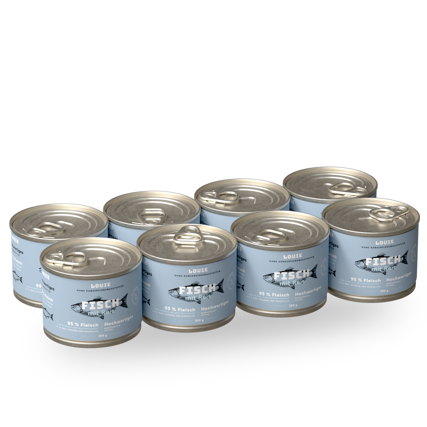 Vorteilspackung mit 8 Stück - Fisch mit Reis 200g