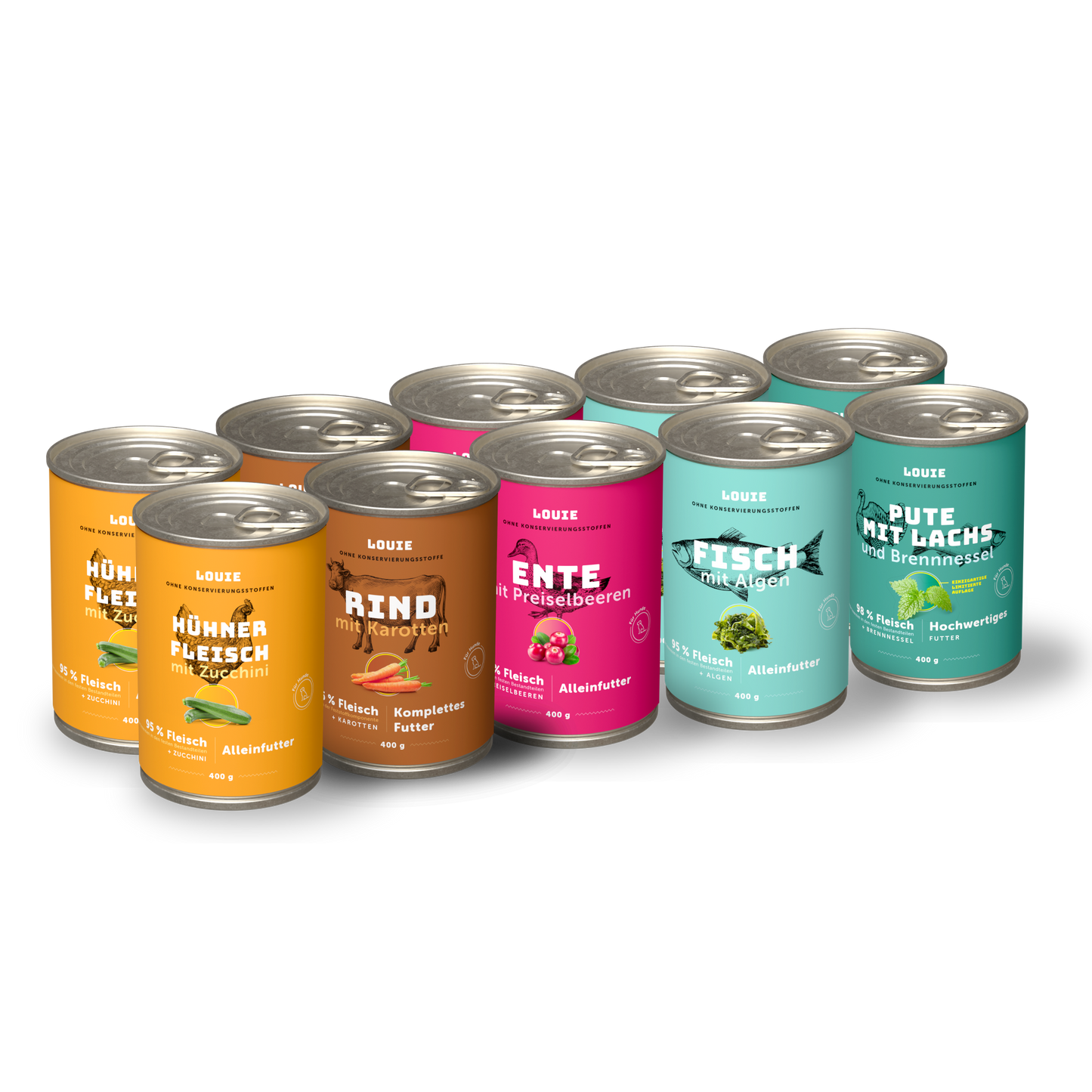 Probierpaket 400 g Dosen mit Gemüse – 10 Stück