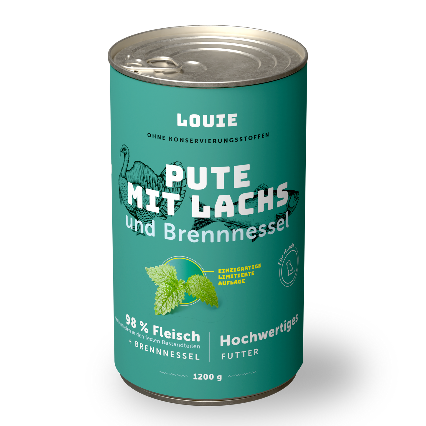 Pute mit lachs und brennnessel 1200g