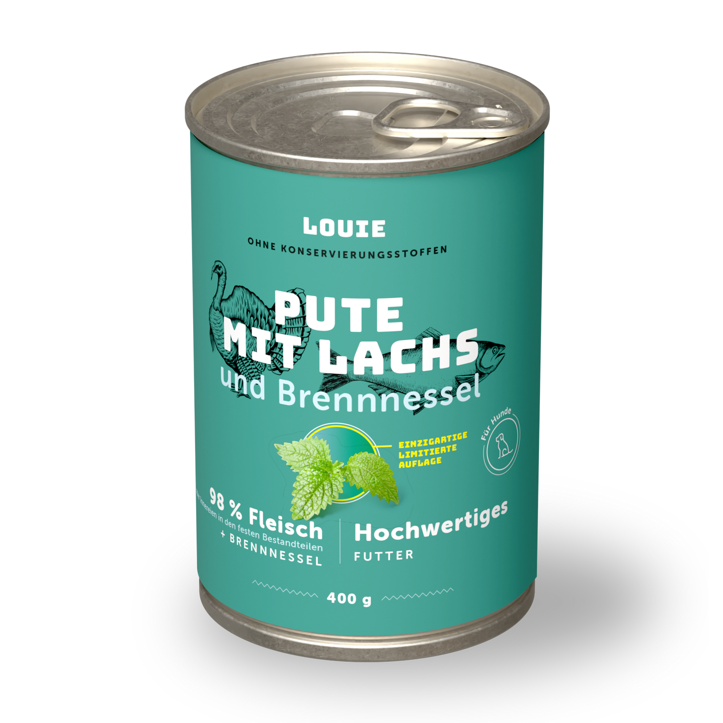 Pute mit lachs und brennnessel 400g