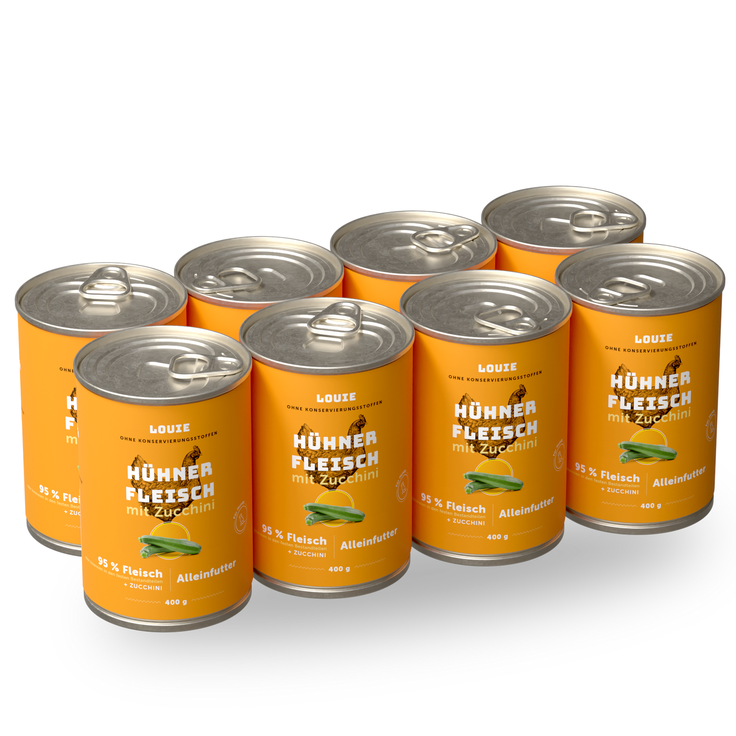 Vorteilspackung mit 8 Stück - Huhn mit Zucchini 400g