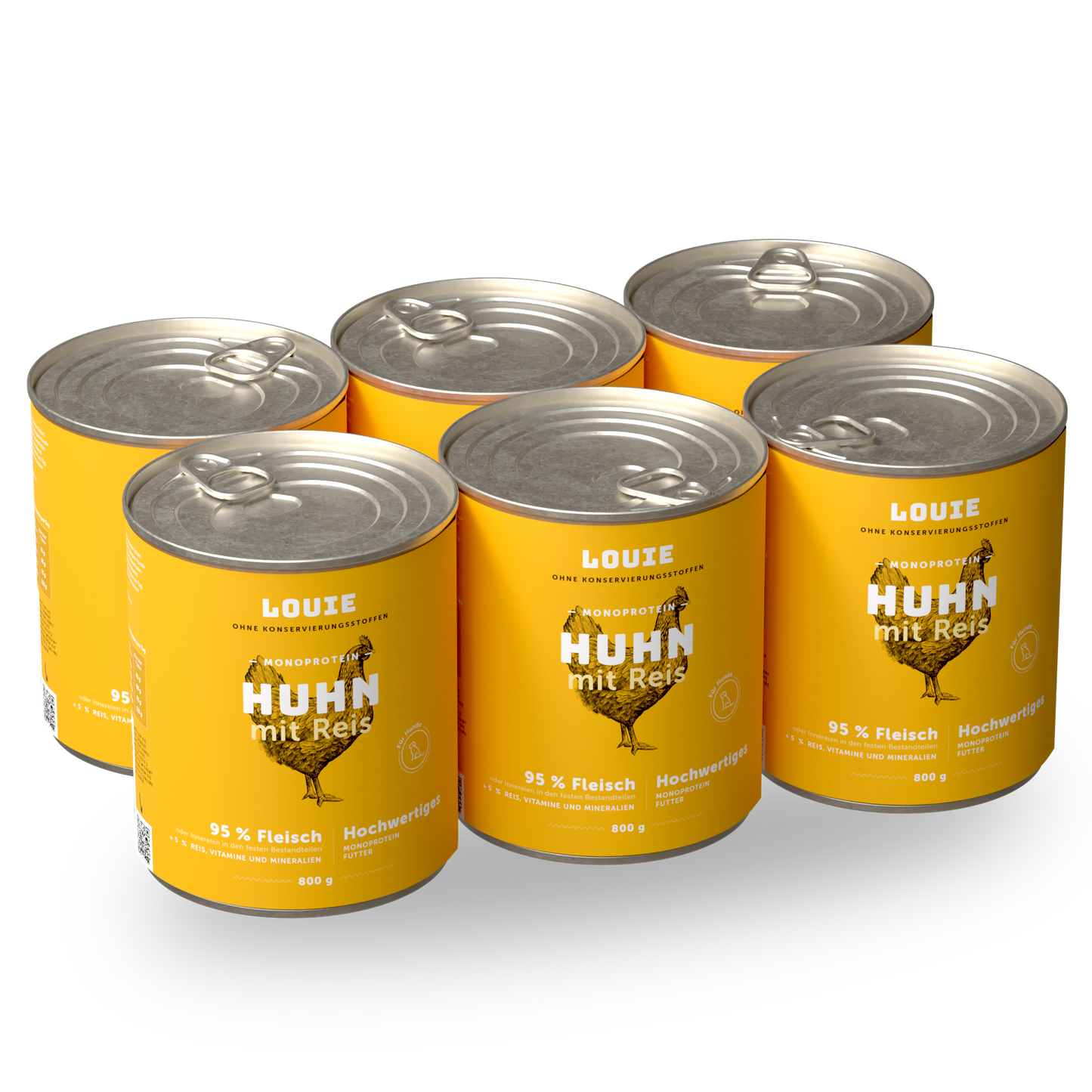 Vorteilspackung mit 6 Stück - Huhn mit Reis 800g
