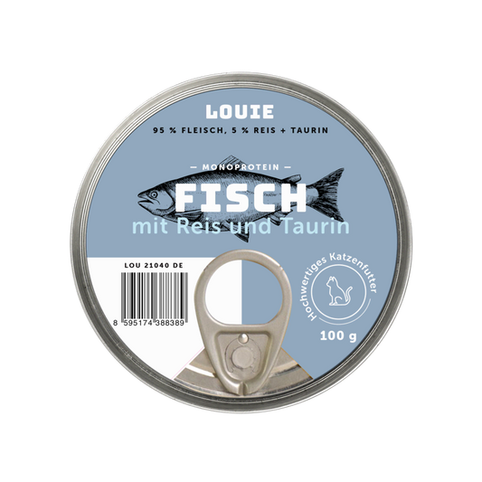 Fisch mit Reis und Taurin 100g