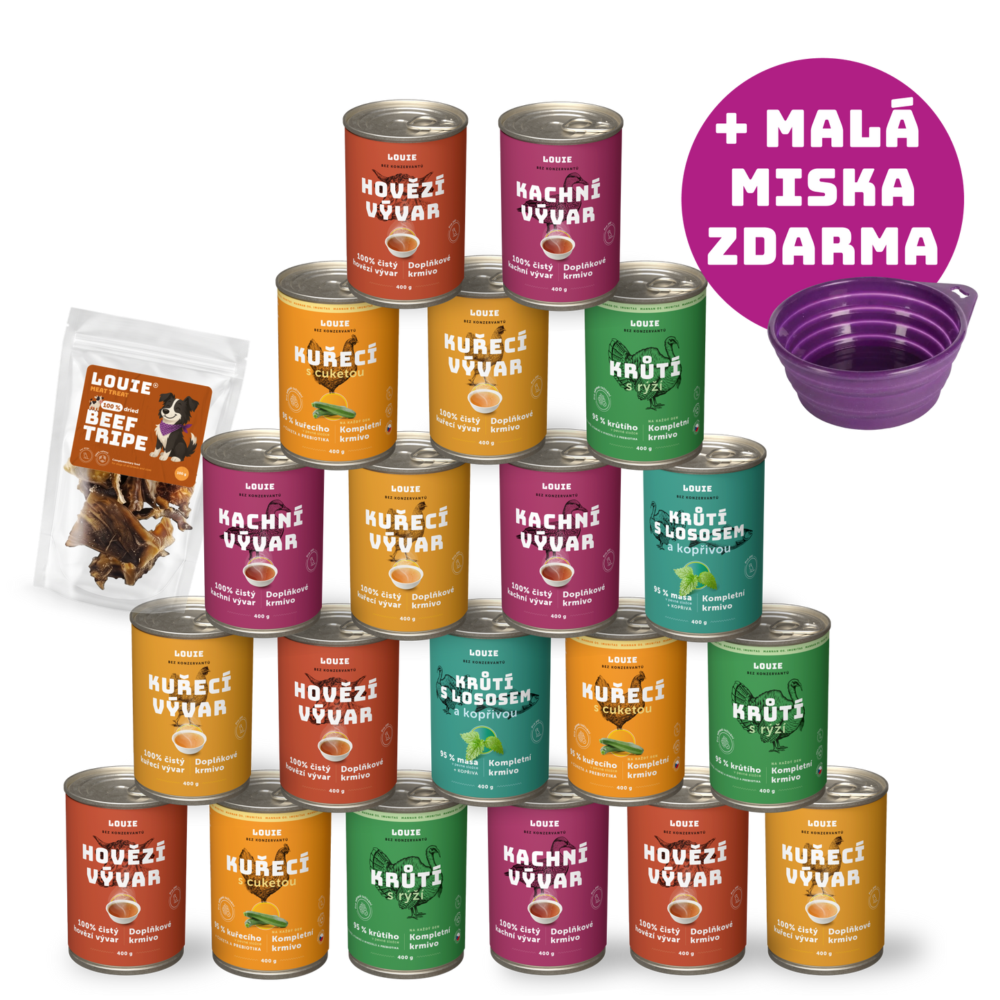 Svieži mix na horúce dni | 20 ks | 400 g + cestovná miska zdarma