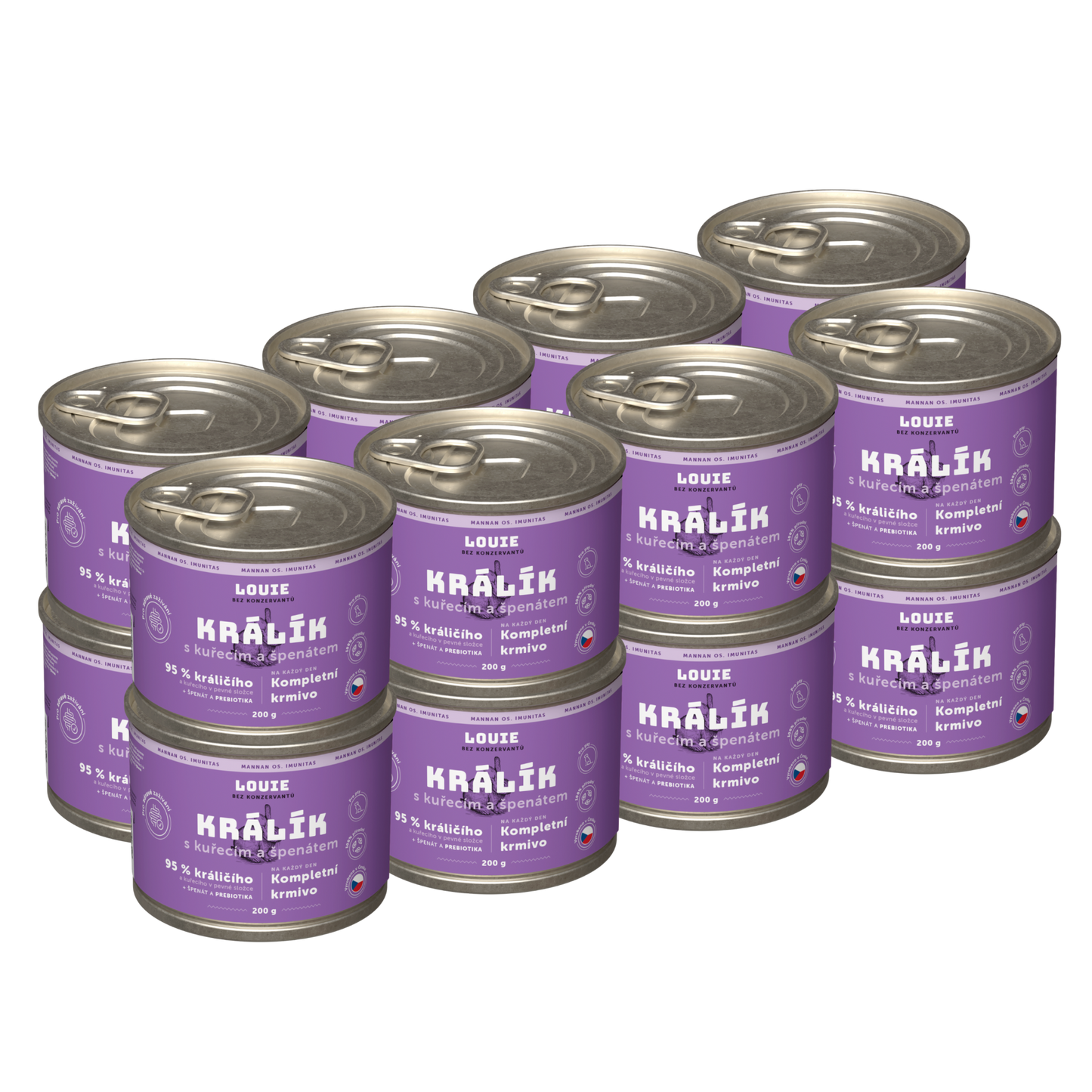 Králík s kuracím a prebiotikami | 16ks | 200g