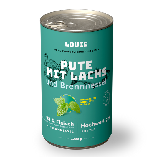 Pute mit lachs und brennnessel 1200g
