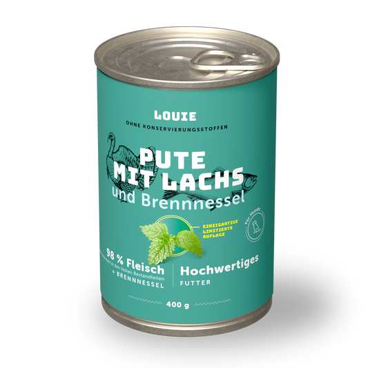 Pute mit lachs und brennnessel 400g
