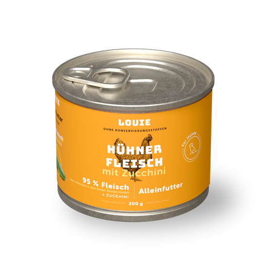 Huhn mit Zucchini 200g
