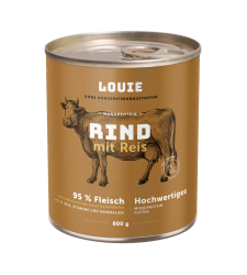 Rindfleisch mit Reis 800g - LOUIE Komplettfutter für Hunde